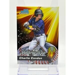 2025 Bowman Chrome Charlie Condon Meteoric Rise Colorado Rockies